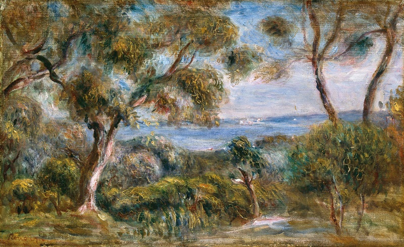The Sea at Cagnes from Pierre-Auguste Renoir