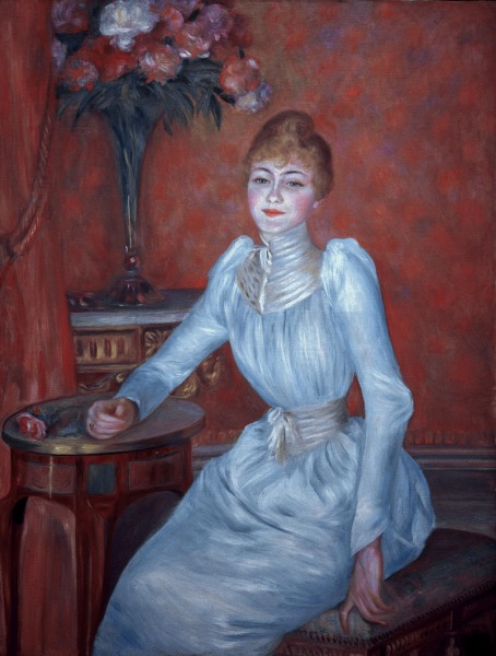 A.Renoir, Portrait of Mme de Bonnières from Pierre-Auguste Renoir