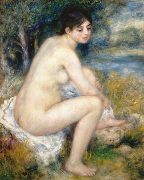 Taking a bath, drying himself the Fuss. from Pierre-Auguste Renoir