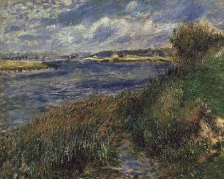 The Banks of the Seine, Champrosay from Pierre-Auguste Renoir