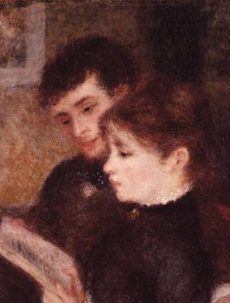 Couple Reading (Edmond Renoir and Marguerite Legrand) from Pierre-Auguste Renoir