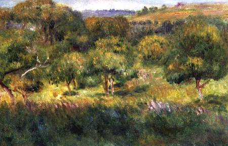 The edge of a forest in Brittany from Pierre-Auguste Renoir