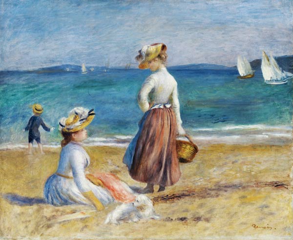 Figures on the Beach from Pierre-Auguste Renoir