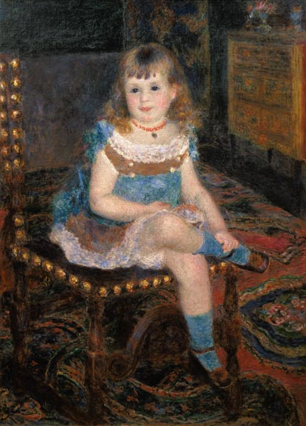Sitting for Georgette Charpentier. from Pierre-Auguste Renoir