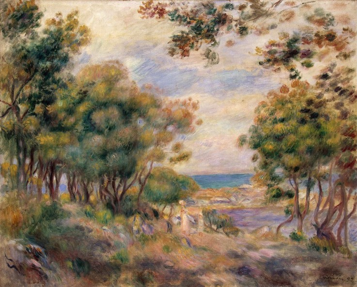 Landscape at Beaulieu from Pierre-Auguste Renoir