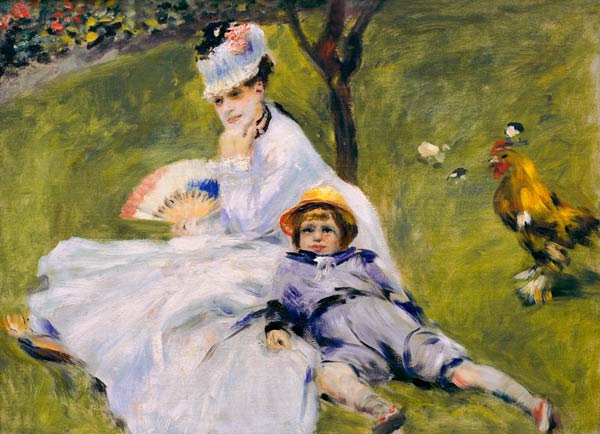 Renoir /Madame Monet with son Jean/ 1874 from Pierre-Auguste Renoir