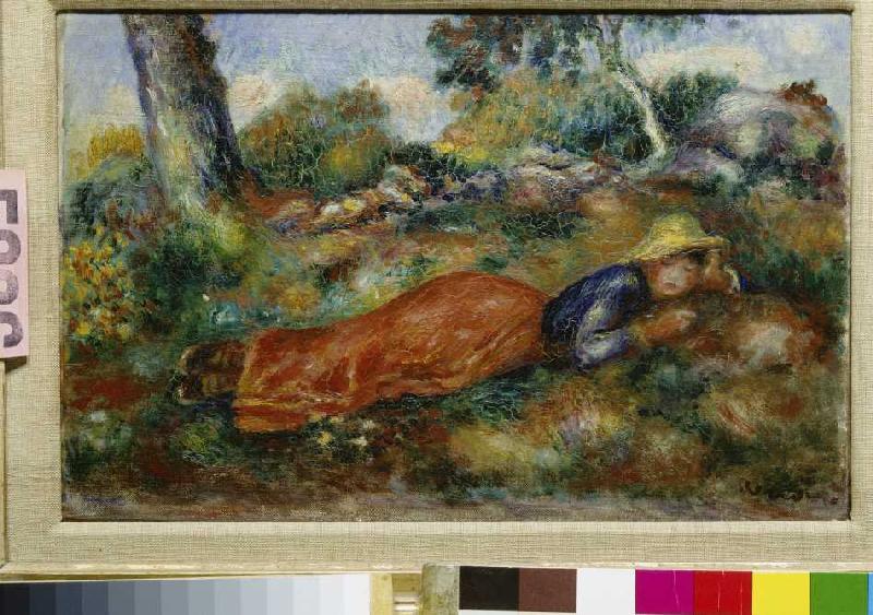 Young girl, resting in the shade. from Pierre-Auguste Renoir