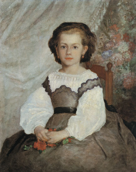 Portrait of Mademoiselle Romaine Lacaux from Pierre-Auguste Renoir