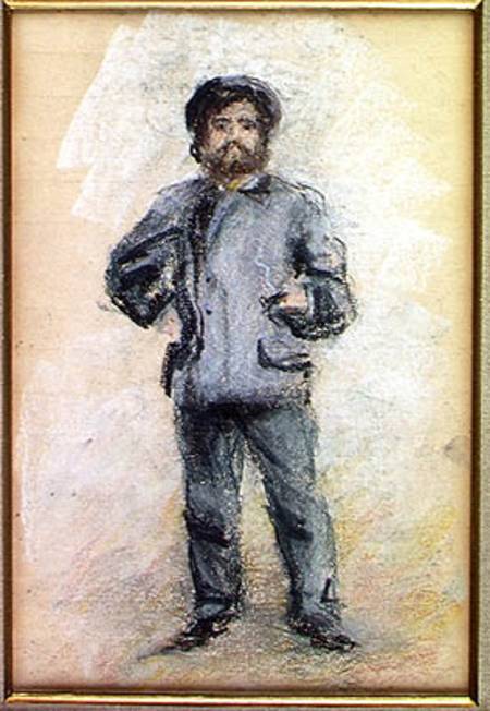 Portrait of Claude Monet (1840-1926) Standing from Pierre-Auguste Renoir