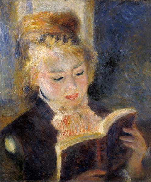 Girl Reading from Pierre-Auguste Renoir