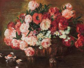 Still life with peonies