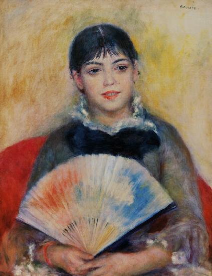 Renoir / Woman with fan / c.1880
