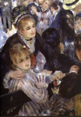 Ball at the Moulin de la Galette, detail of two seated women