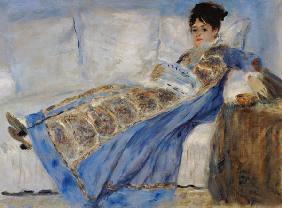Madam Monet on the sofa