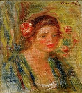 Renoir / Tete de jeune femme / 1910