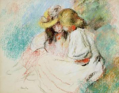 Renoir / Two reading girls / c.1890