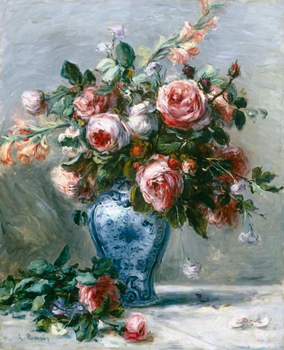 Vase of Roses from Pierre-Auguste Renoir