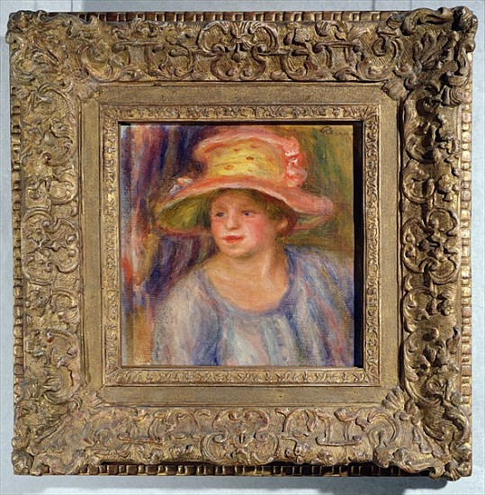 Woman with a hat, c.1915-19 ? from Pierre-Auguste Renoir
