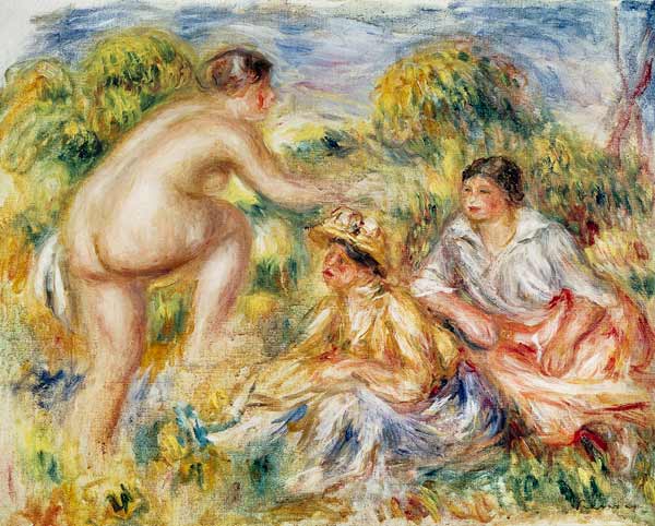 Young Girls in the Countryside from Pierre-Auguste Renoir