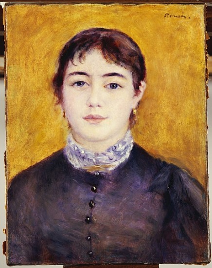 Young Woman in Blue from Pierre-Auguste Renoir