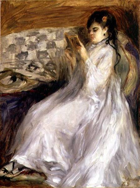 Young Woman Reading from Pierre-Auguste Renoir