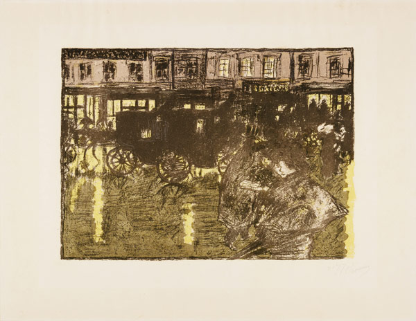 Street at Night in the Rain from Pierre Bonnard