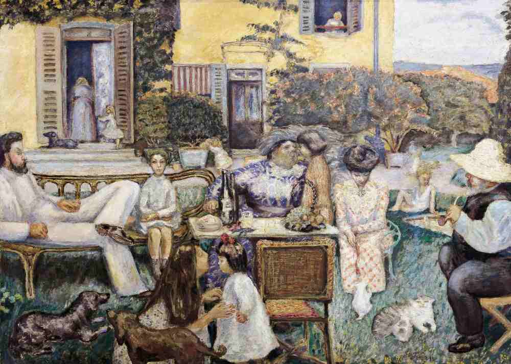 A bourgeoise afternoon or The Terrasse family from Pierre Bonnard