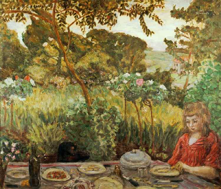 Fin de repas au jardin from Pierre Bonnard