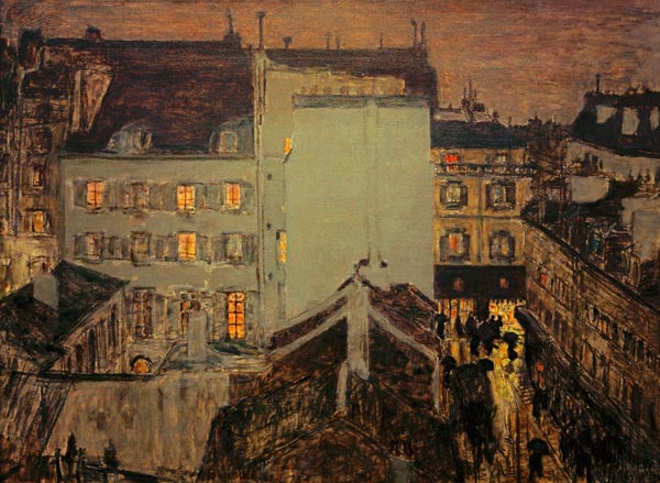 Montmartre in the rain or Rue Tholozé from Pierre Bonnard