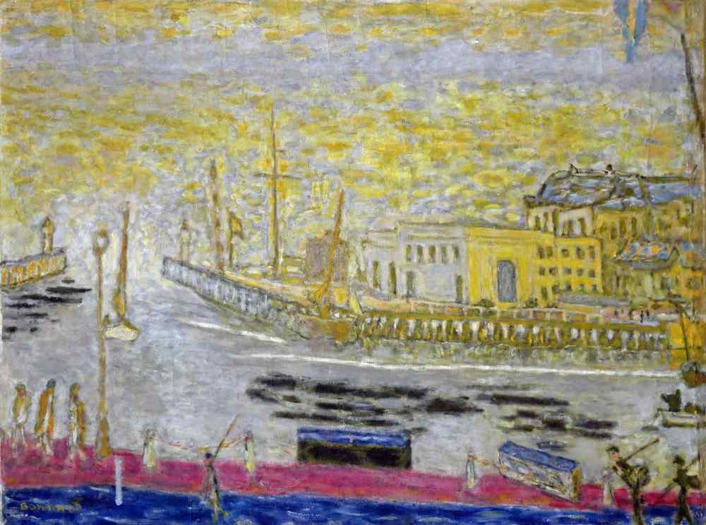 Trouville, the Exit to the Port from Pierre Bonnard
