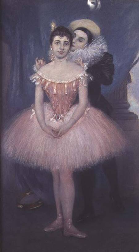 Pierrot and the Dancer from Pierre Carrier-Belleuse