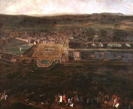 Louis XIV (1638-1715) hunting near the chateau of Fontainebleau from Pierre-Denis Martin