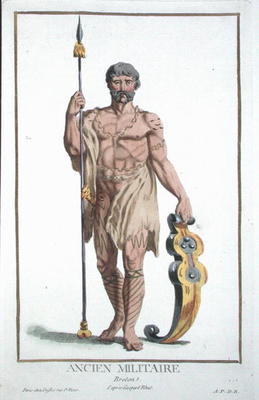 Dress of a Breton Warrior from 'Receuil des Estampes, Representant les Rangs et les Dignites, suivan from Pierre Duflos