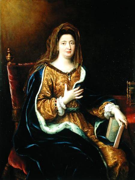 Portrait of Francoise d'Aubigne (1635-1719) Marquise de Maintenon from Pierre Mignard