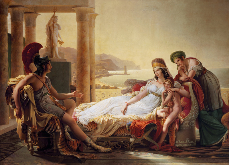 Aeneas reports Dido of the decline Trojas from Pierre Narcisse Guérin