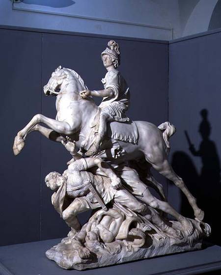 Alexander Victorious, sculpture from a modello from Pierre  Puget