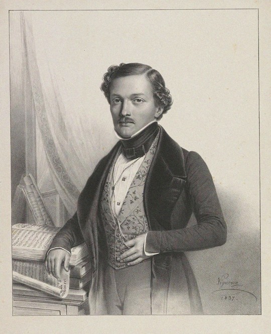 Portrait of the singer Gilbert-Louis Duprez (1806-1896) from Pierre Roch Vigneron
