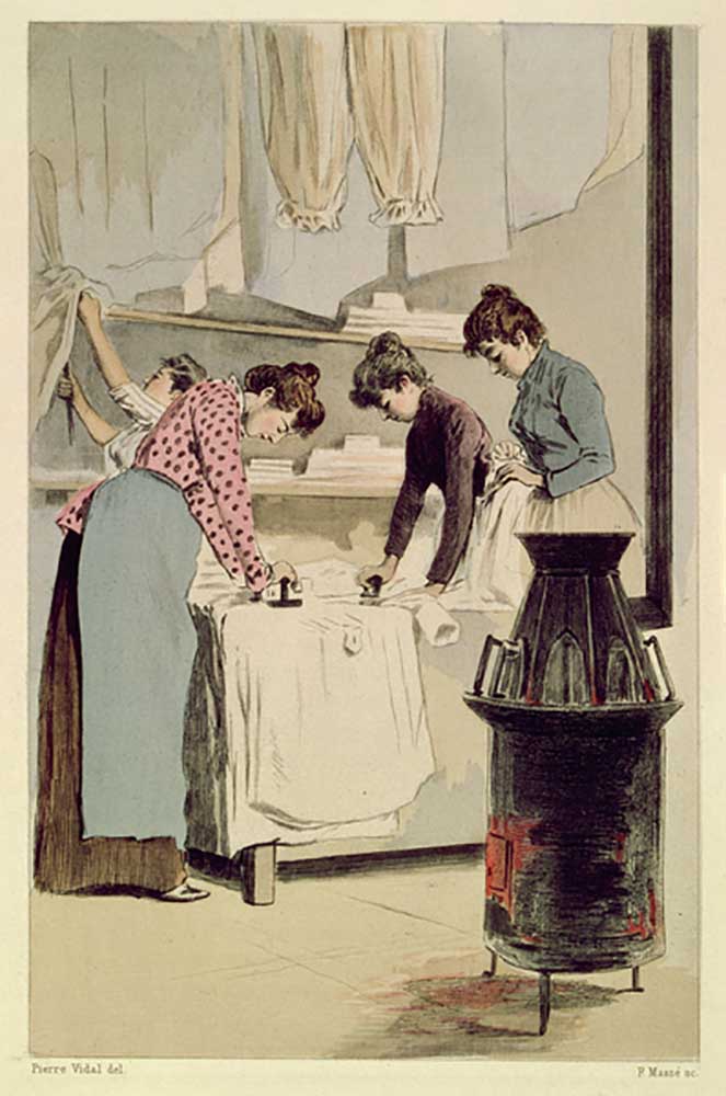 Laundresses, from La Femme a Paris by Octave Uzanne, engraved by F. Masse, 1894 from Pierre Vidal