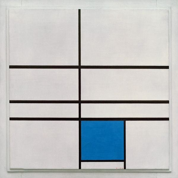 Composition with blue/ 1935 from Piet Mondrian