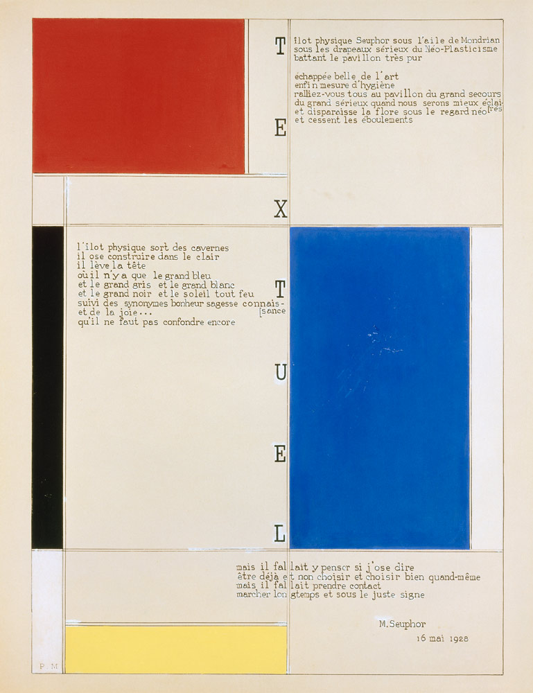 Tableau-Poeme from Piet Mondrian