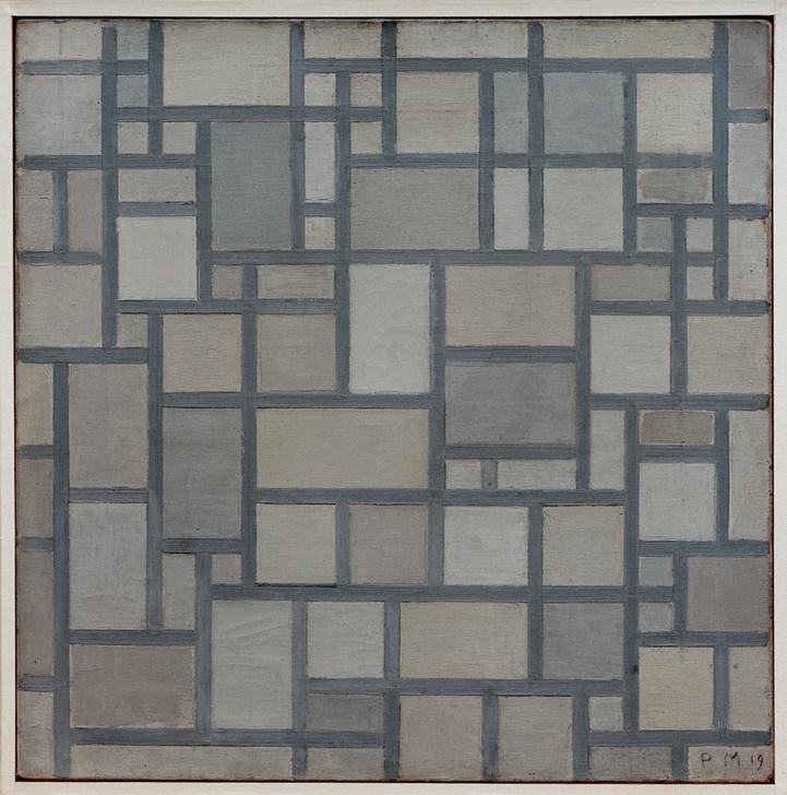 Composition With Lattice from Piet Mondrian