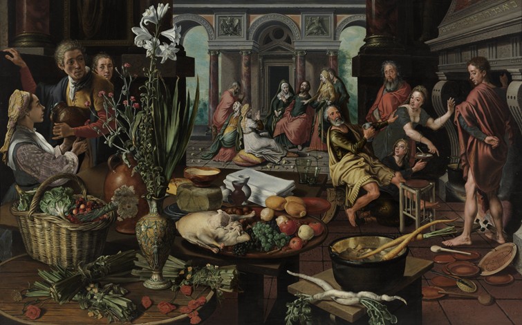 Christ in the House of Martha and Mary from Pieter Aertsen