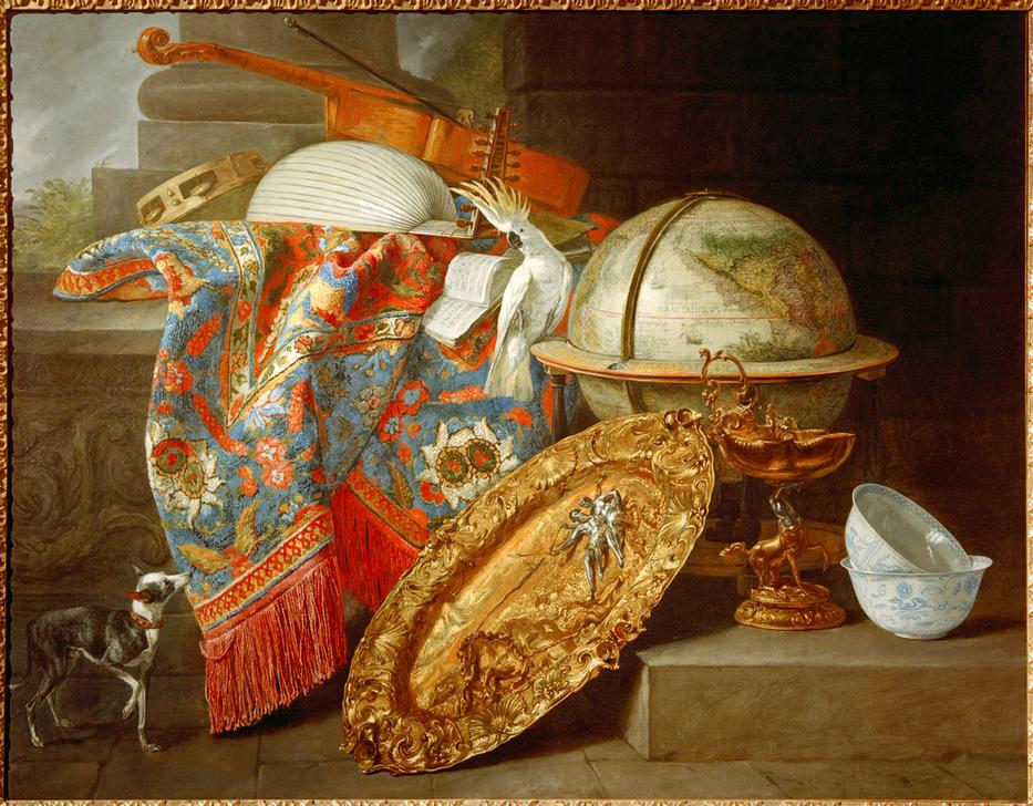 Still Life with Globe and Cockatoo from Pieter Boel