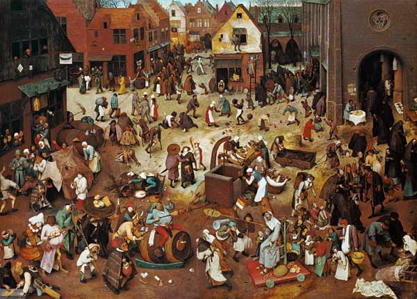 Der Kampf zwischen Fasching und Fasten from Pieter Brueghel the Elder