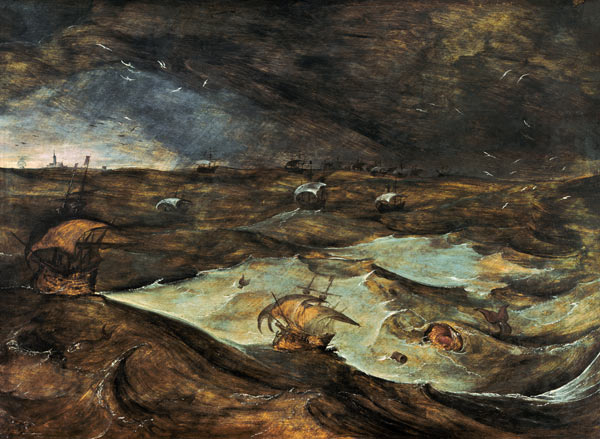 Sea storm. from Pieter Brueghel the Elder