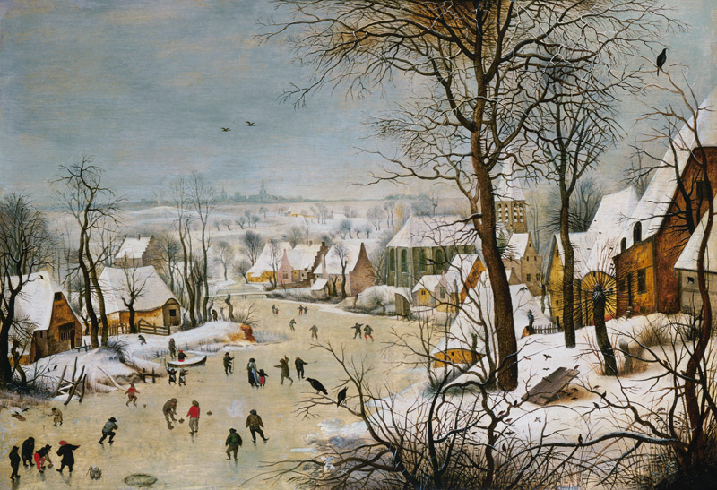 Winter landscape. from Pieter Brueghel the Younger