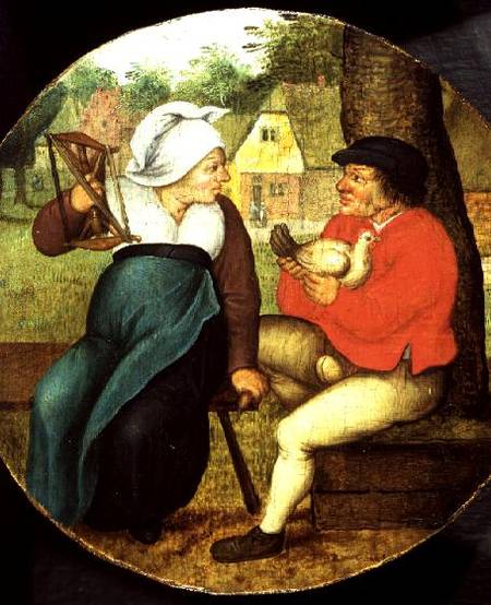A Flemish Proverb (panel) from Pieter Brueghel the Younger
