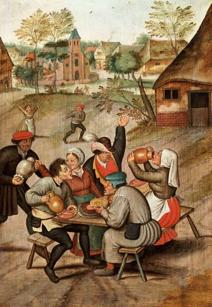 Das Frühstück der Diener nach der Hochzeit. from Pieter Brueghel the Younger