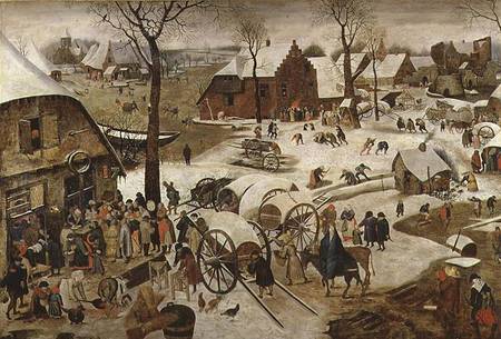 The Payment of the Tithe or The Census at Bethlehem  (for detail see 89722) from Pieter Brueghel the Younger