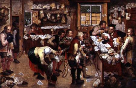 Rent day from Pieter Brueghel the Younger